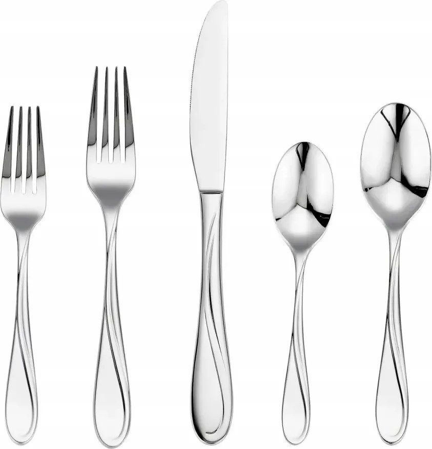 Evőeszköz szett 45db-os rozsdamentes acél 8 személyes tükör otthonra