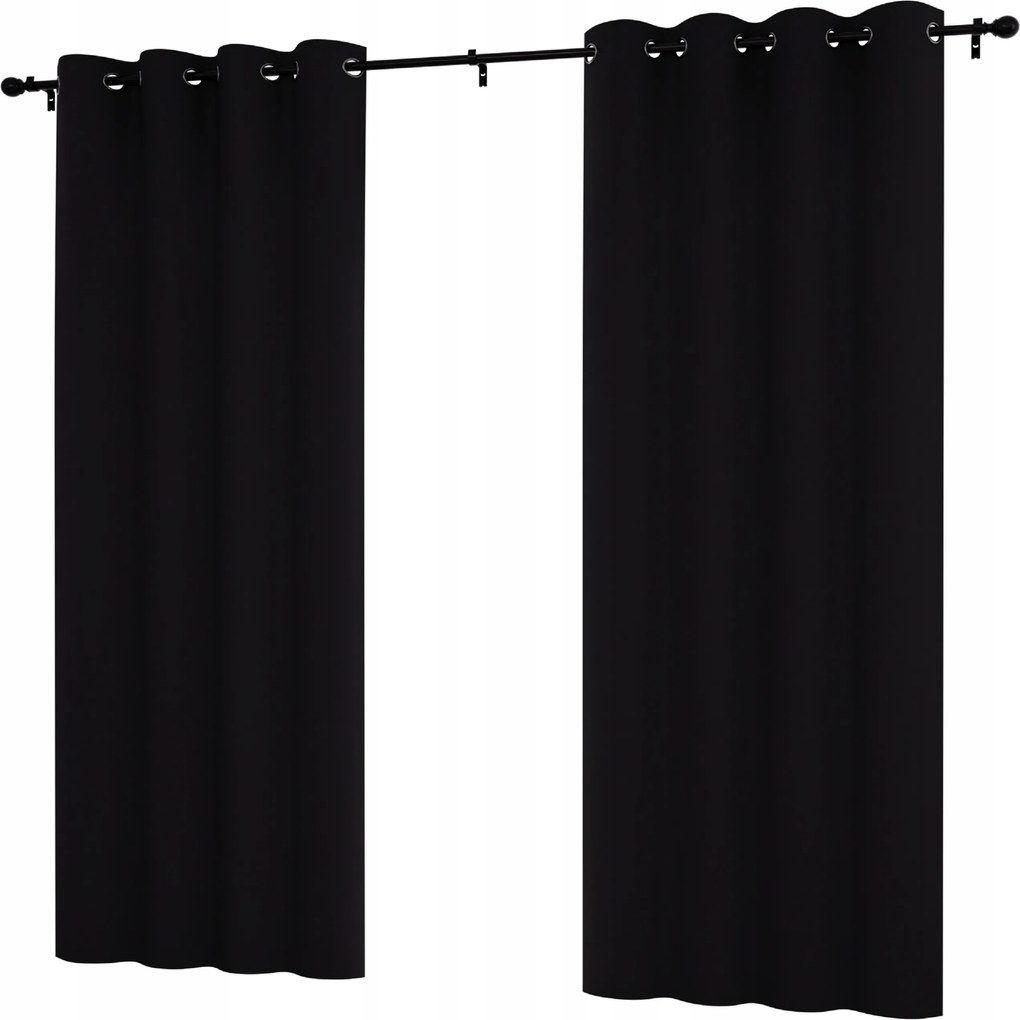 Kész függöny 145x220 karikákkal, sima matt függöny nappaliba