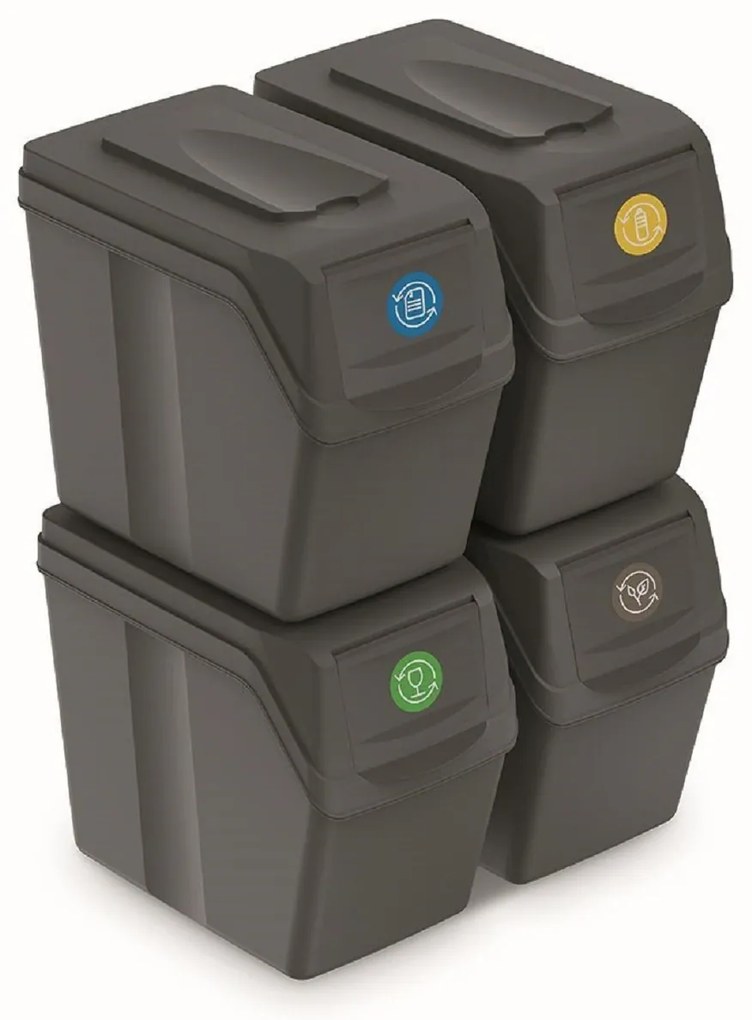 PROSPERPLAST SORTIBOX hulladékgyűjtőkészlet, 4x20l