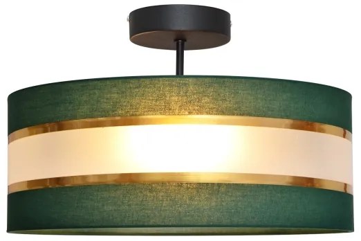 Csillár HELEN 3xE27/15W/230V zöld/arany