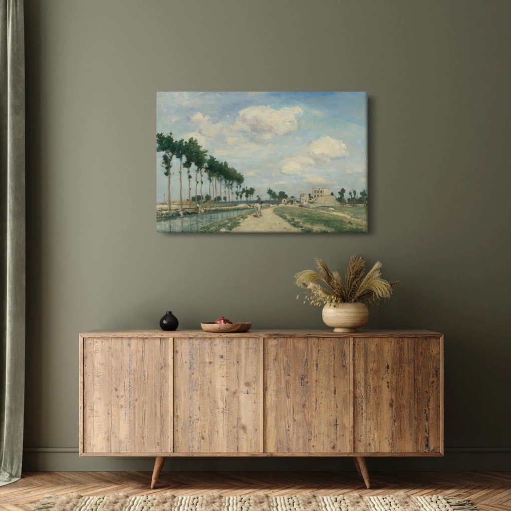 Kép - Johan Barthold Jongkind, The Towpath, reprodukciók (90x60 cm)