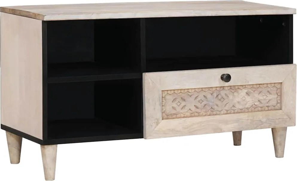 vidaXL TV egységek fiókkal polcokkal Fehér 80 x 33 x 46 cm Faanyag