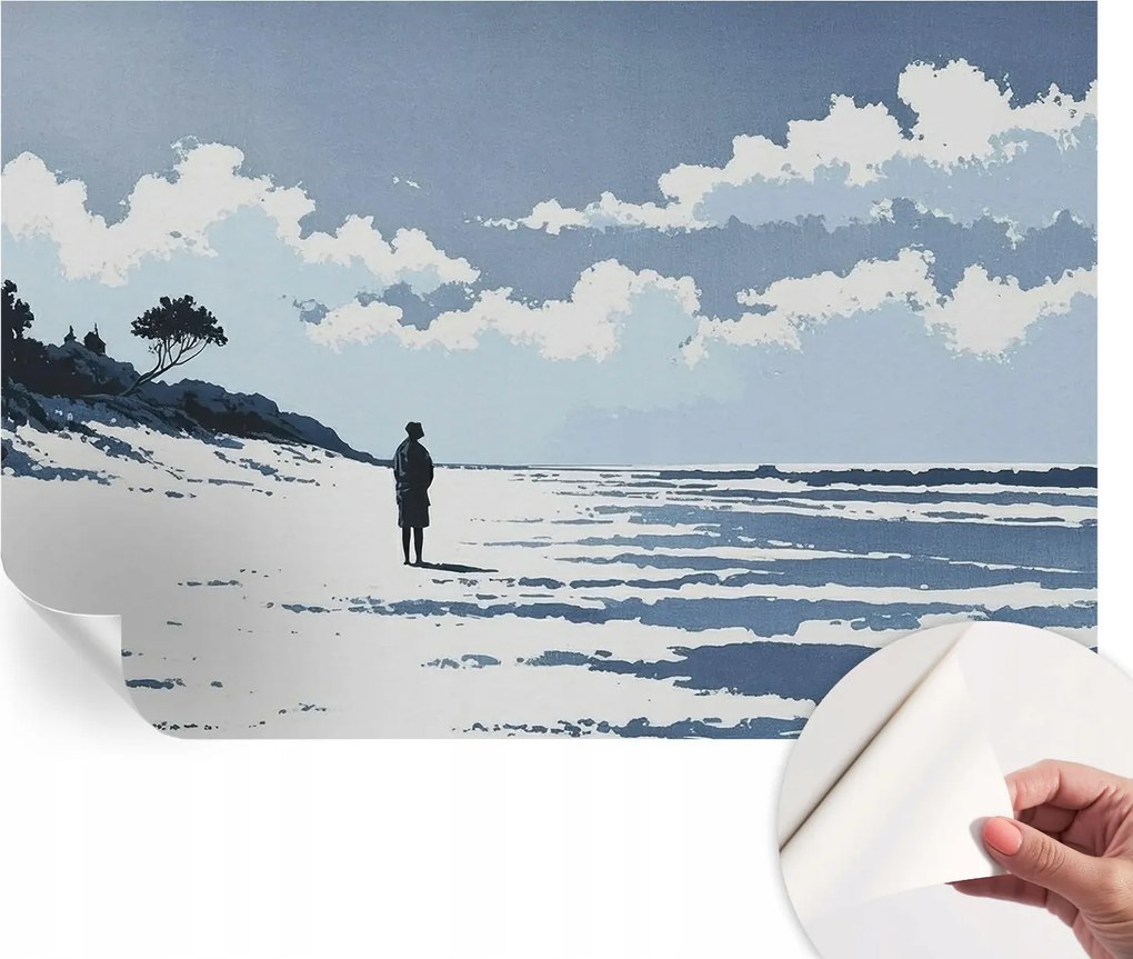 Öntapadós Fali Fotótapéta Hálószobába Tengerparti csend 104x70 cm