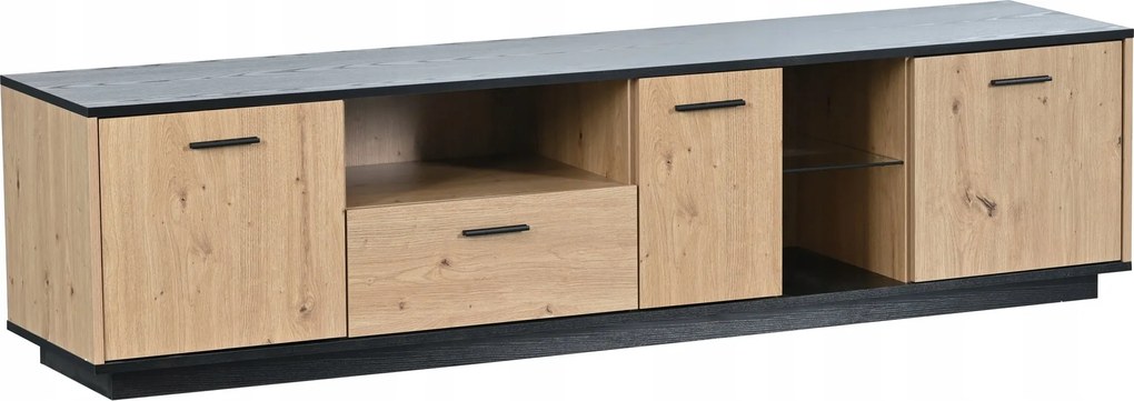 Tv szekrény három ajtós Led fiókkal