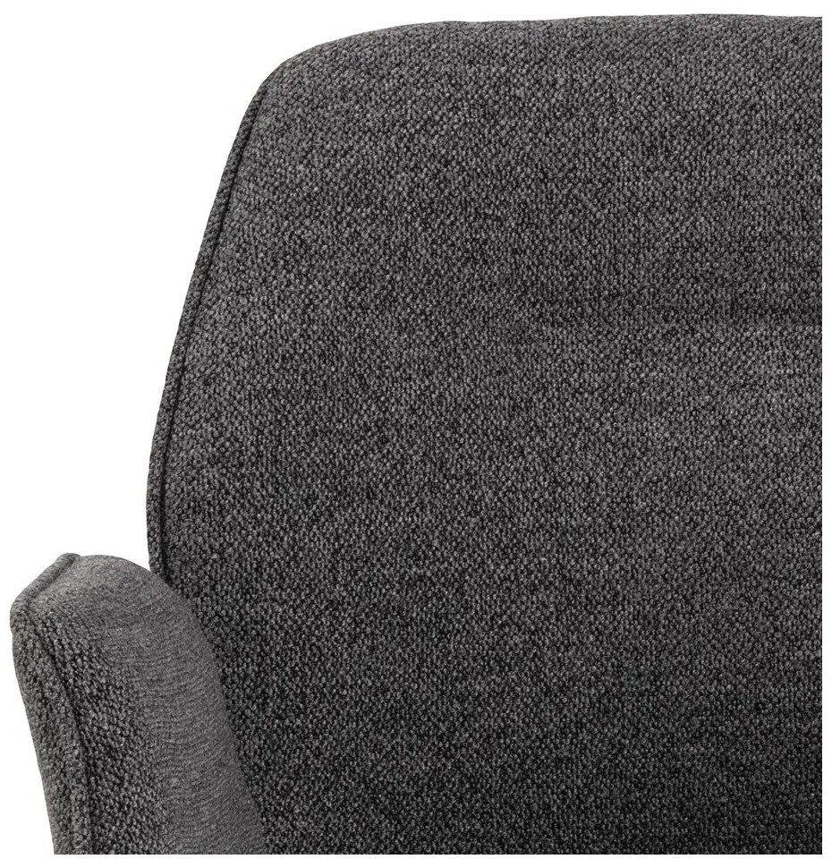 Sötétszürke kárpitozott étkezőfotel Aura – Actona