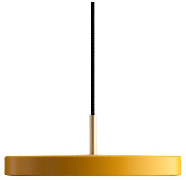 Sárga LED függőlámpa fém búrával ø 31 cm Asteria Mini – UMAGE