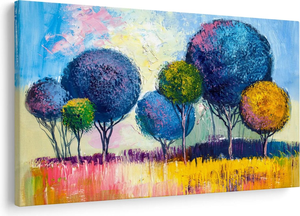 Kupolafák képe, olajfestmény (90x60 cm)