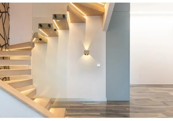 Globo 15553W1W - LED fali lámpa ALINA LED/8W/230V barna