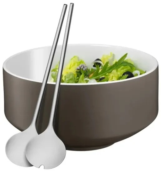 WMF - Salátástál szervírozó készlettel MOTO szürke