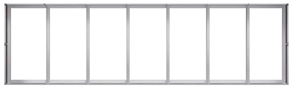 vidaXL horganyzott acél növénytartó 280x80x40 cm