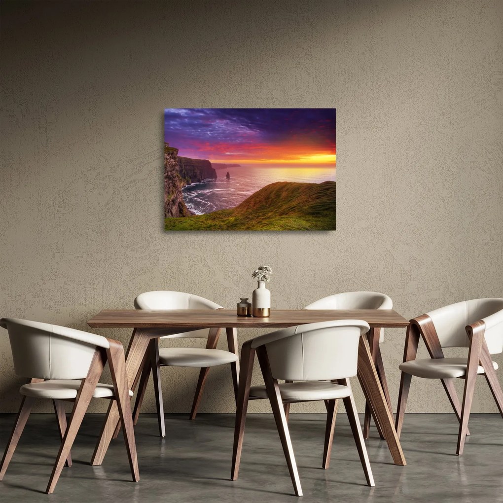 Üveg kép - Cliffs of Moher (70x50 cm)