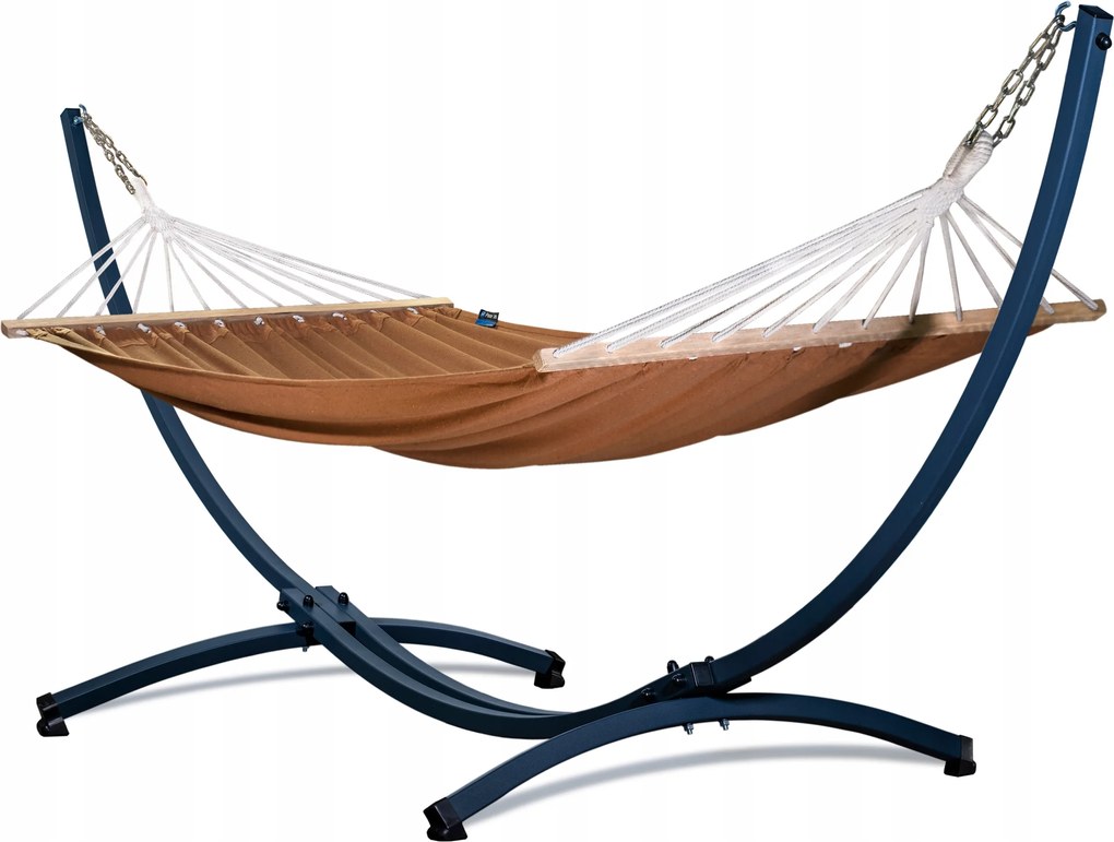 Potenza Grande 220kg acél kerti váz Roma XL függőágy keresztlécekkel