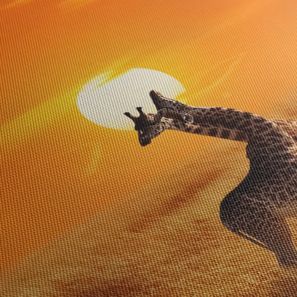 Kép - Zsiráfok a Serengeti Nemzeti Parkban (120x50 cm)