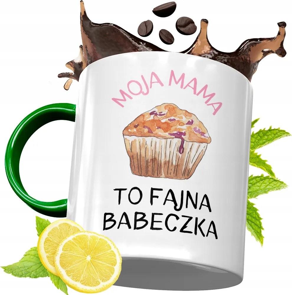 Zöld Bögre Anyukáknak Születésnapi Ajándék fényképes nyomtatással