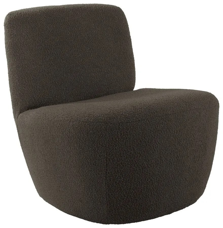 Szürkésbarna buklé fotel Ada – Leitmotiv