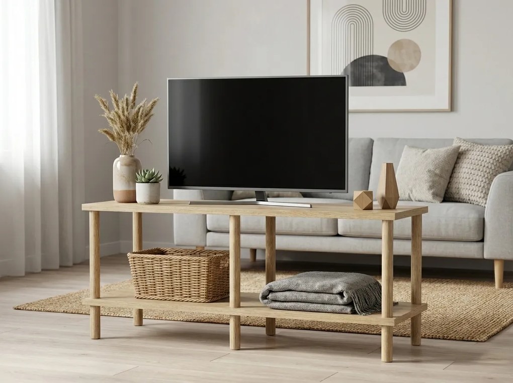 TV állvány SOLE 120 cm, sonoma tölgy