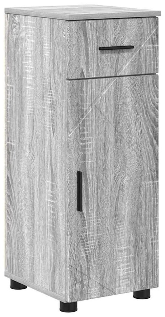 Fürdőszoba bútor szett 4 pcs Szürke sonoma 30 x 35 x 192 cm