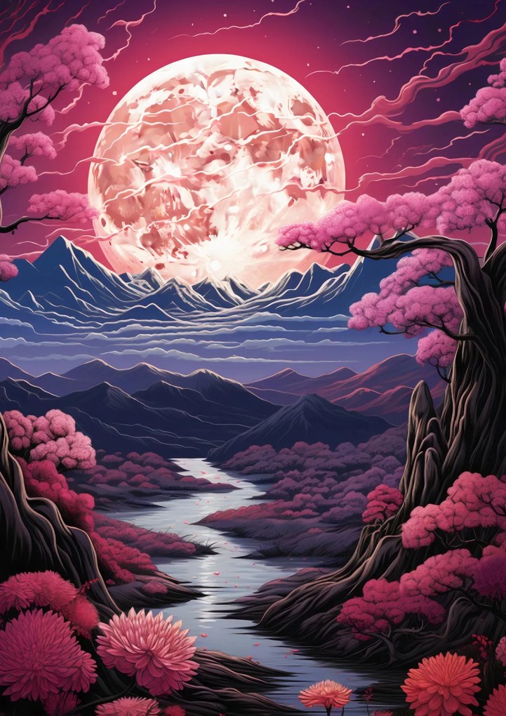 Poszter 42x59,4cm Rózsaszín Álmok Földje