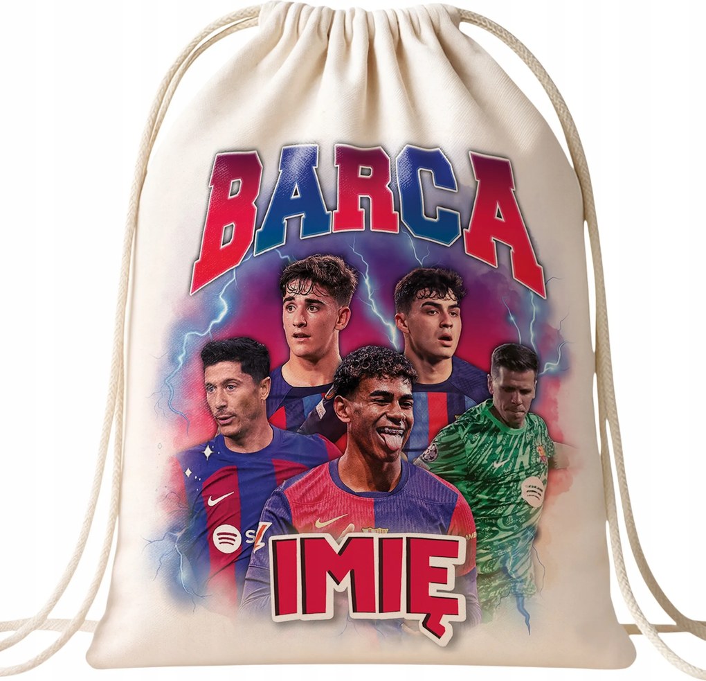 Személyre szabott hátizsák Fc Barcelona Lewandowski Yamal