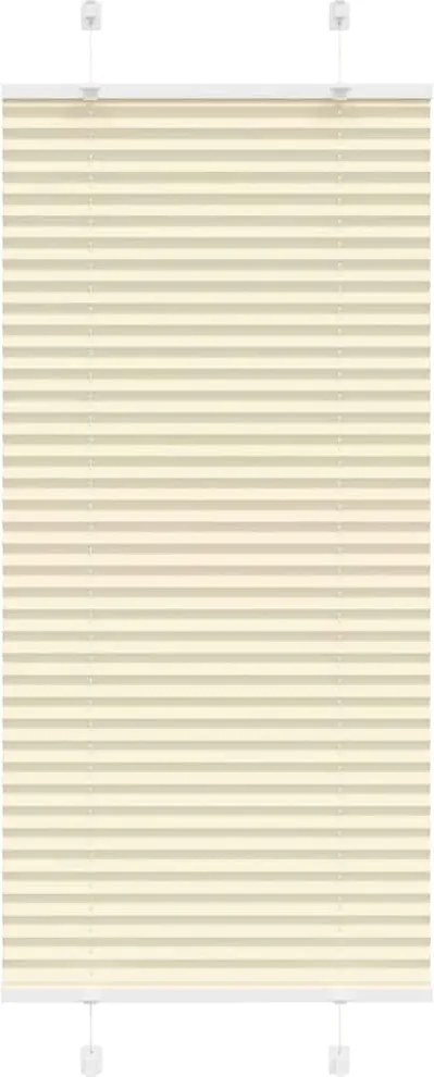 vidaXL pliszírozott redőny krém 55x150 cm szövetszélesség 54,4 cm