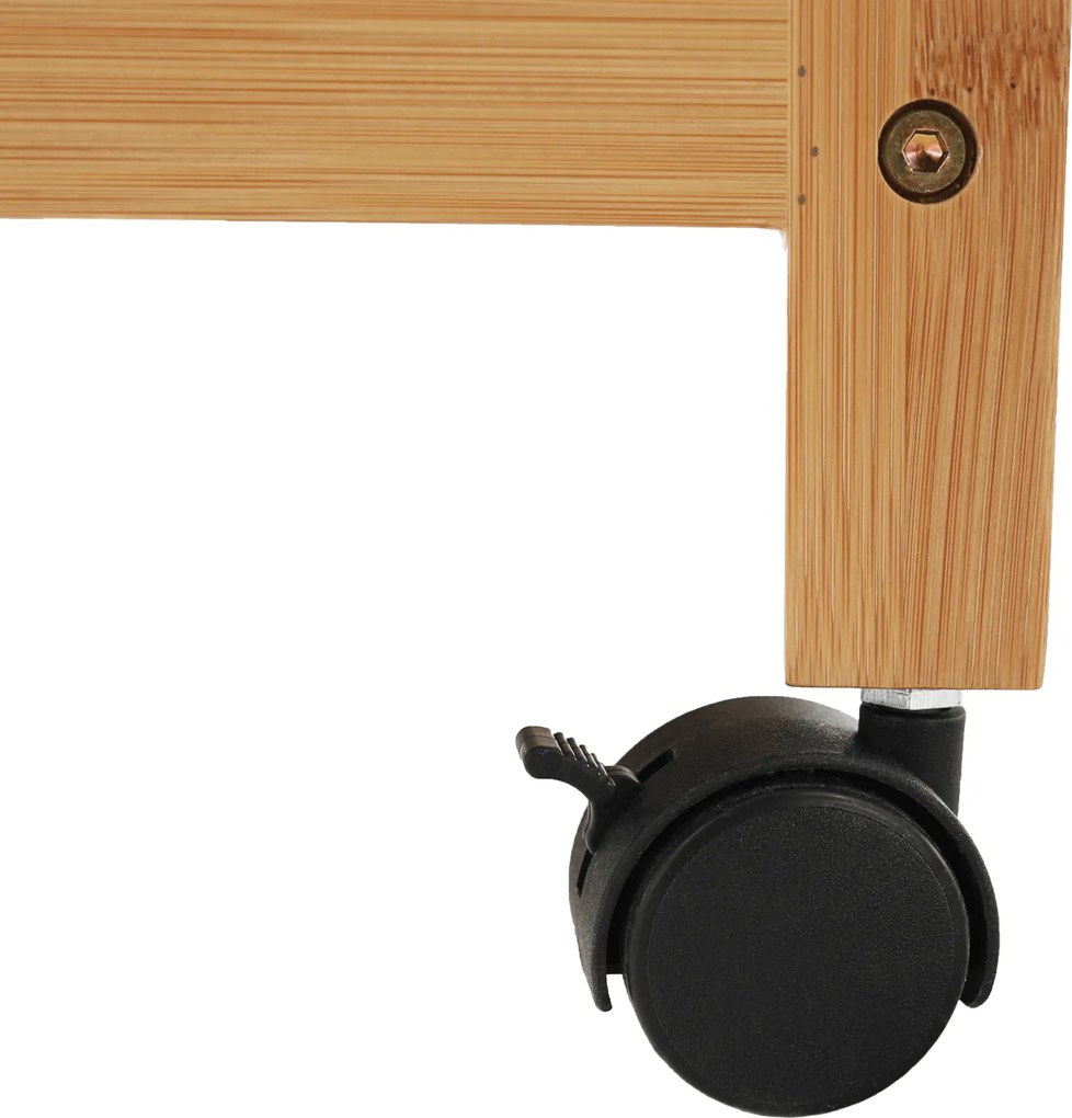 Szekrény szervező, természetes bambusz, MELAR