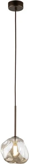 Brilagi - Kábeles függeszték VULCANO 1xG9/8W/230V átm. 15 cm bronz/füstös bézs