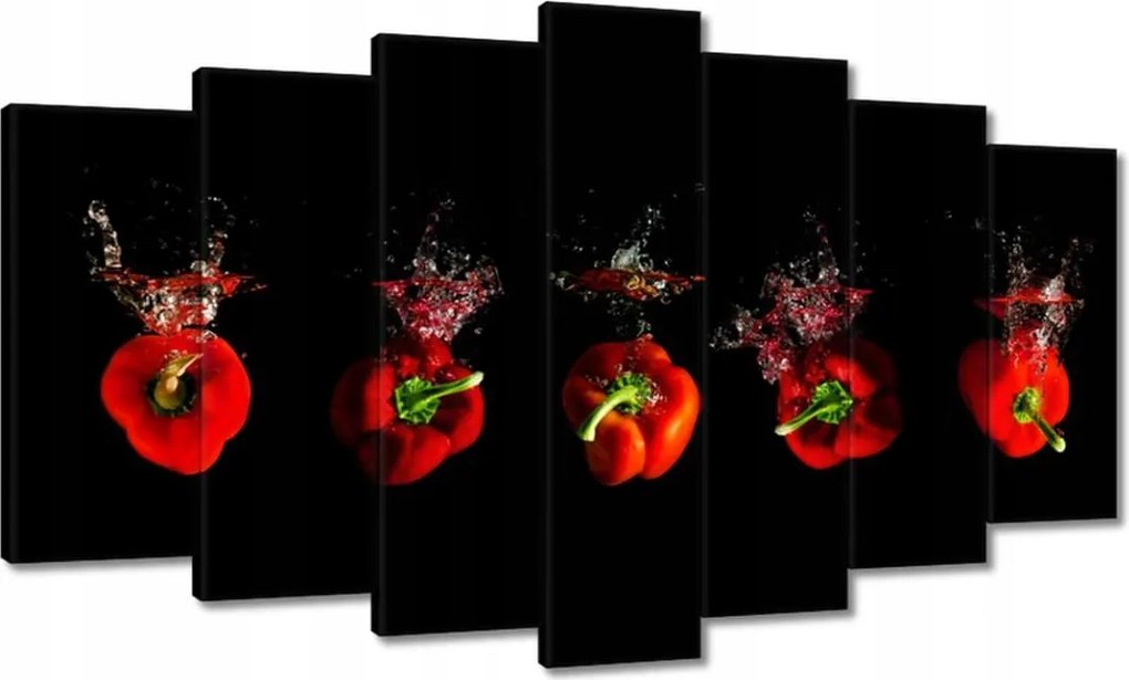 Vászonkép 140x80 Piros paprikák