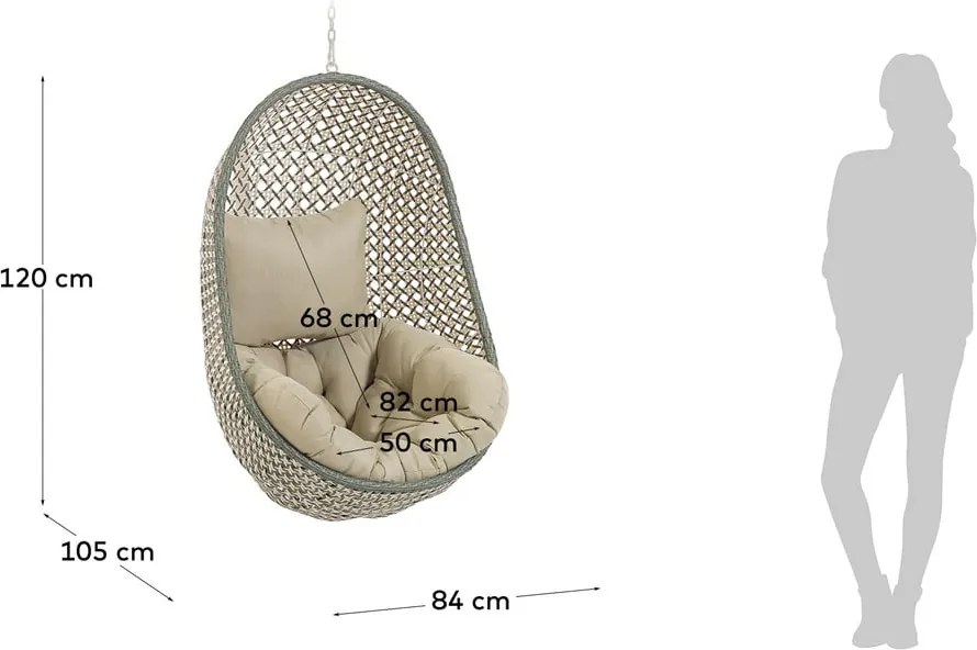 Damila kerti függőfotel - Kave Home