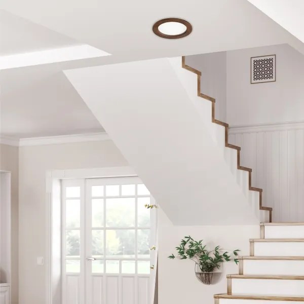 LED mennyezeti lámpa WOODY SPOT LED/16,5W/230V 4000K cseresznye Ø18,5 cm