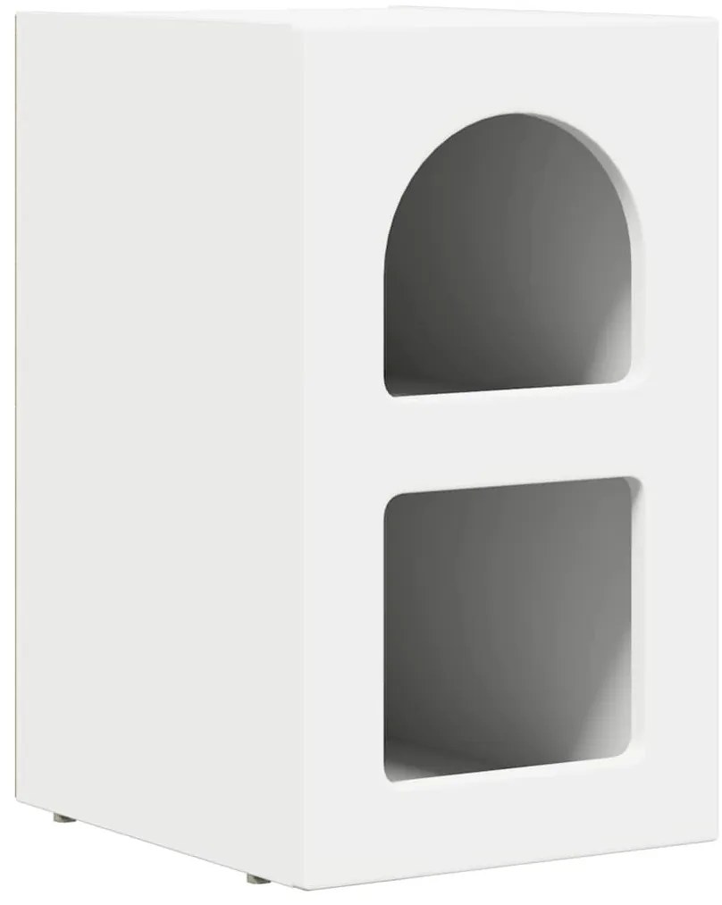 Éjjeli asztal 2 pcs Fehér 29.5 x 35 x 50 cm Faanyag