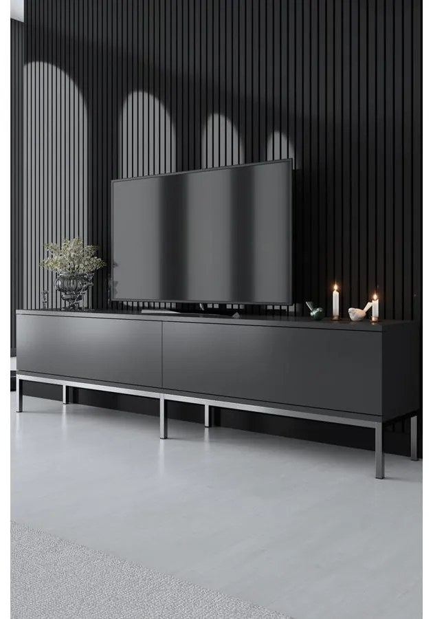 TV szekrény Lord - Anthracite, Silver