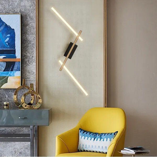 Wofi 7021-306- LED Dimmelhető fali lámpa RIMINI LED/40W/230V barna/fekete