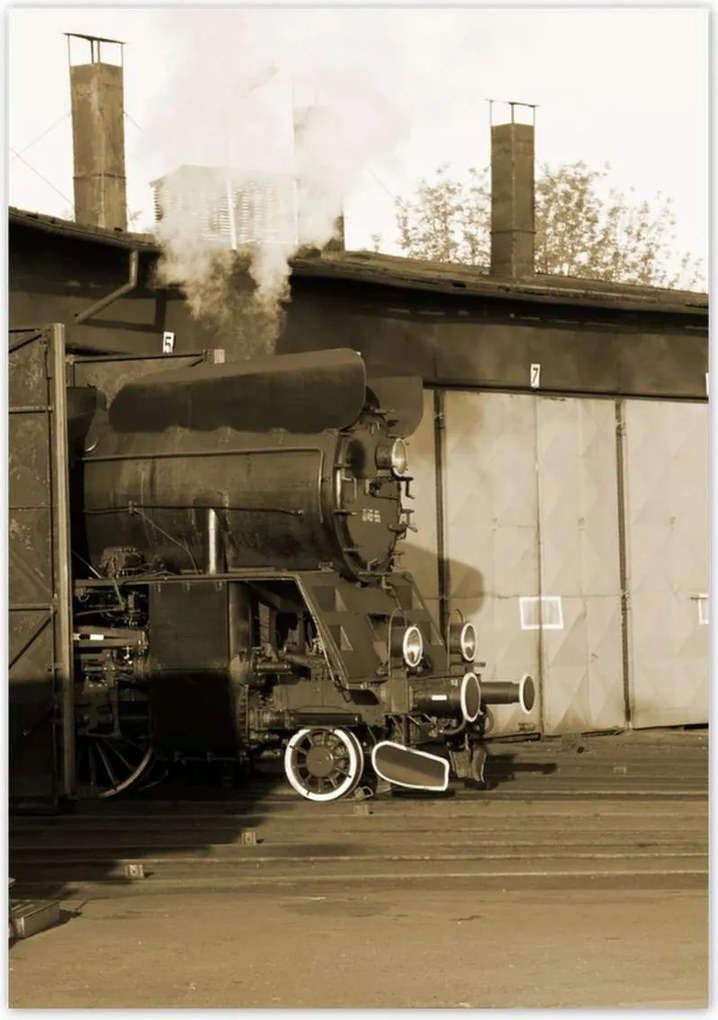 Poszterek 70x100 Gőzmozdony Ol 49-69 Szépia