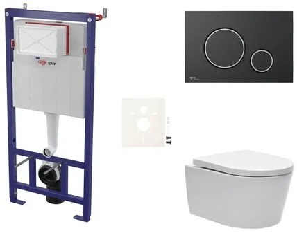 Fali WC szett SAT előtétfalas szereléshez + SAT Brevis WC SIKOSSBR78K
