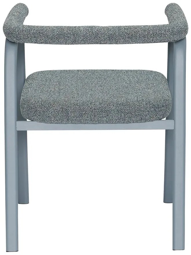 Szürke kárpitozott karfás étkezőfotel szett 2 db-os Ecto – Hübsch