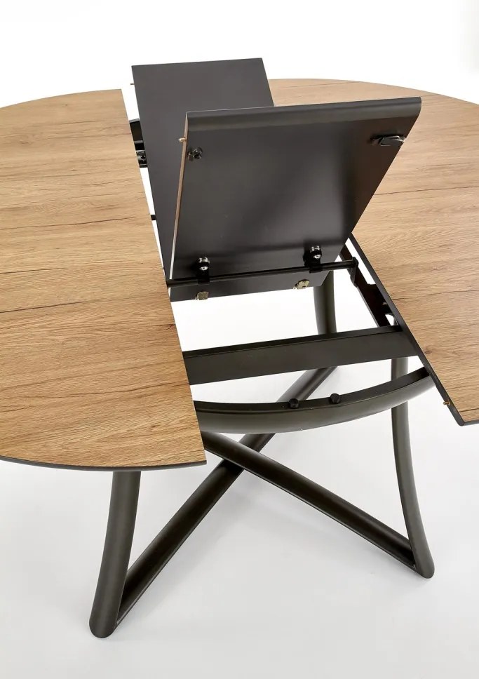 MORETTI bővíthető étkezőasztal – arany tölgy / szürke / antracit 118 – 148 cm
