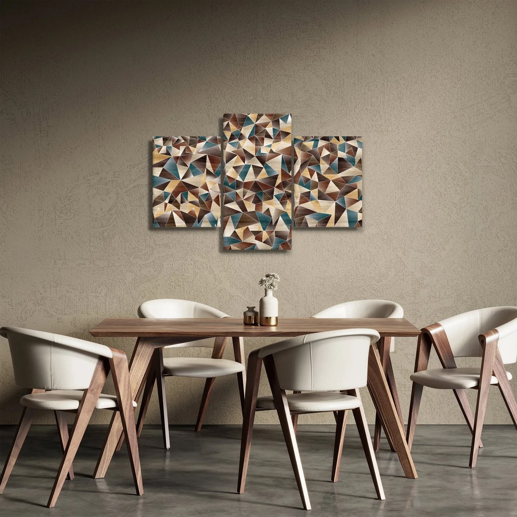 A háromszögek képe (90x60 cm)