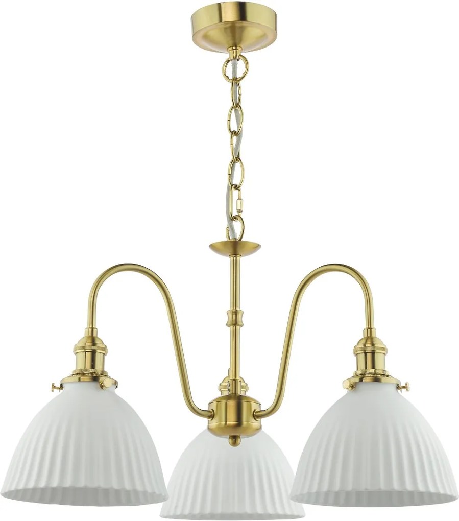 Dar Lighting modern csillár hadano fehér sárgaréz darhad0340-09