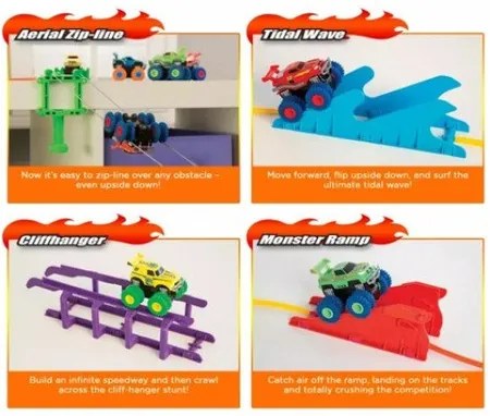 Trix Trux Monster trükkös autópálya Játék Szett Fiúknak Legjobb Ajándék