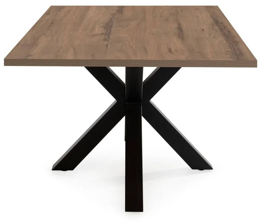 Étkezőasztal diófa dekoros asztallappal 100x180 cm Comba – Marckeric