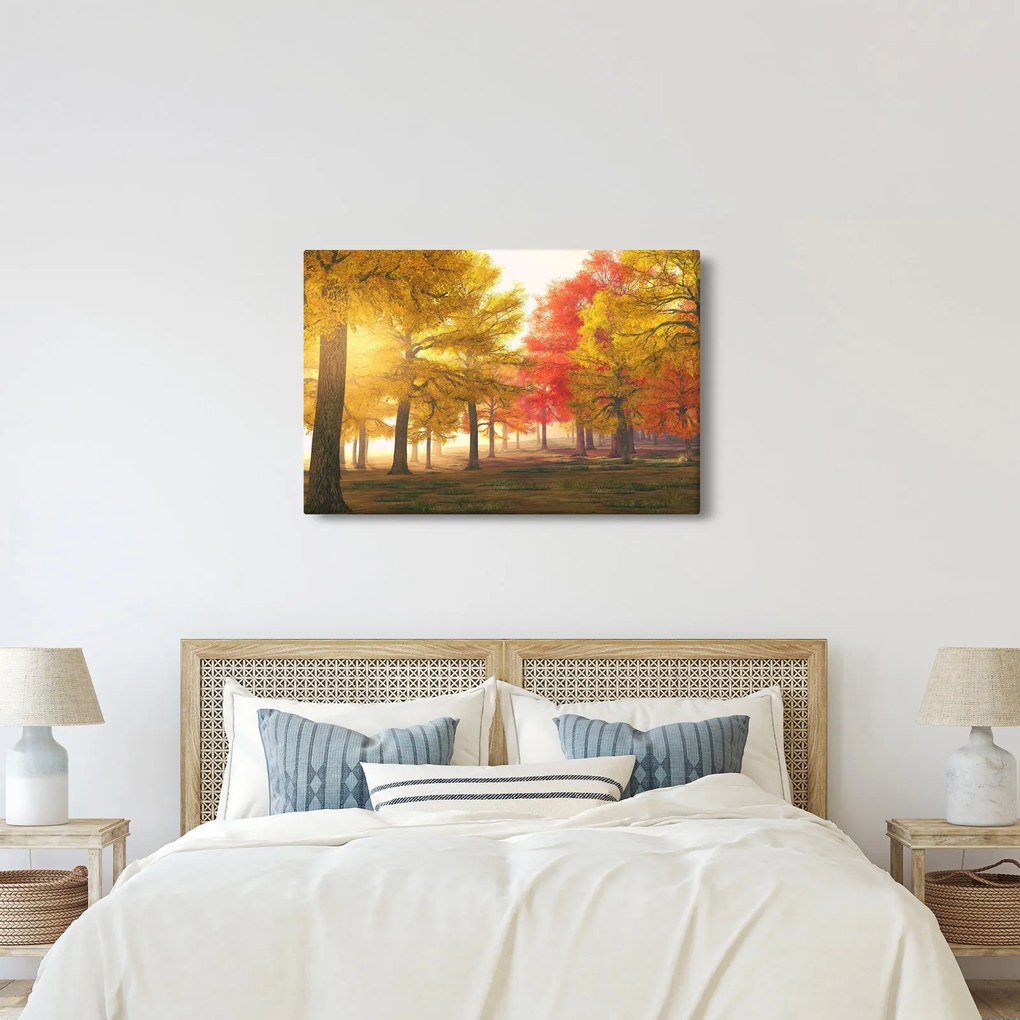 Őszi fák képe (90x60 cm)