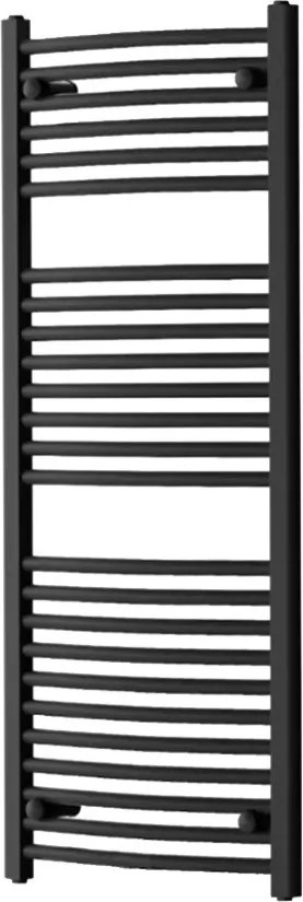 Íves törölközőszárító radiátor 1200x500 mm fekete