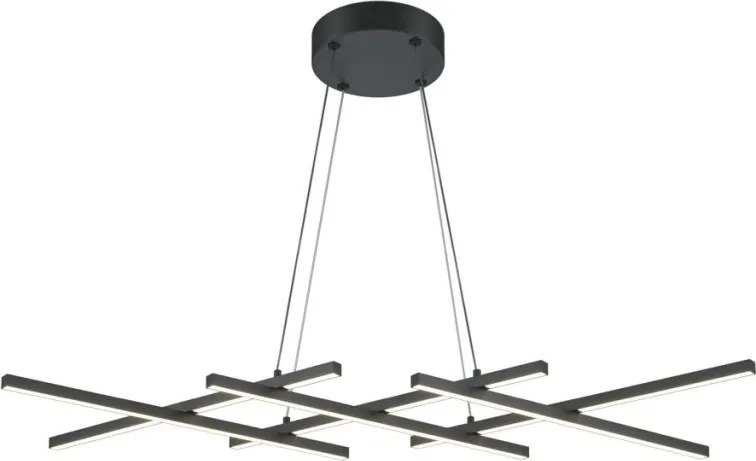 MAYTONI MOD244PL-L50BK HALO Modern Függesztett Lámpa Fehér, Fekete LED IP20