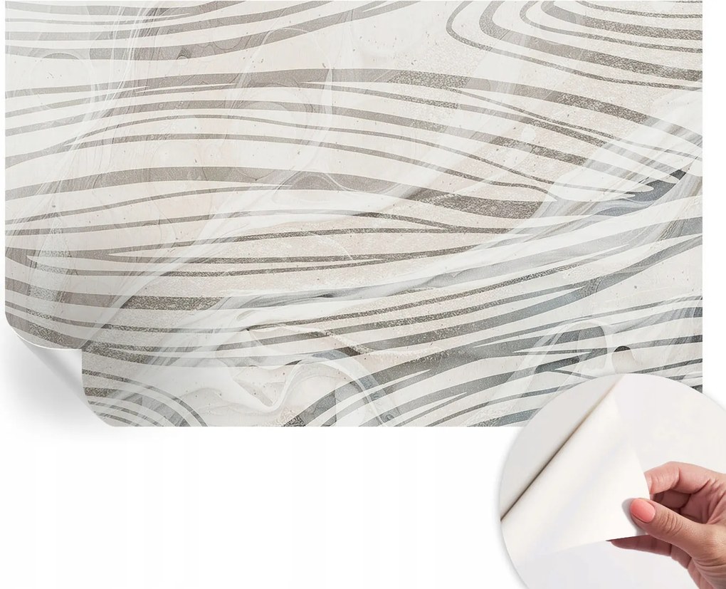 Dekoratív Öntapadós Tapéta Divatos Minták Hullámzó vonalak 416x254 cm