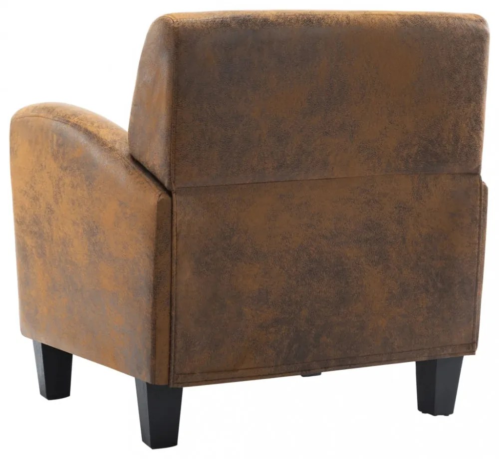 barna műbőr kanapéfotel 70 x 69 x 72 cm