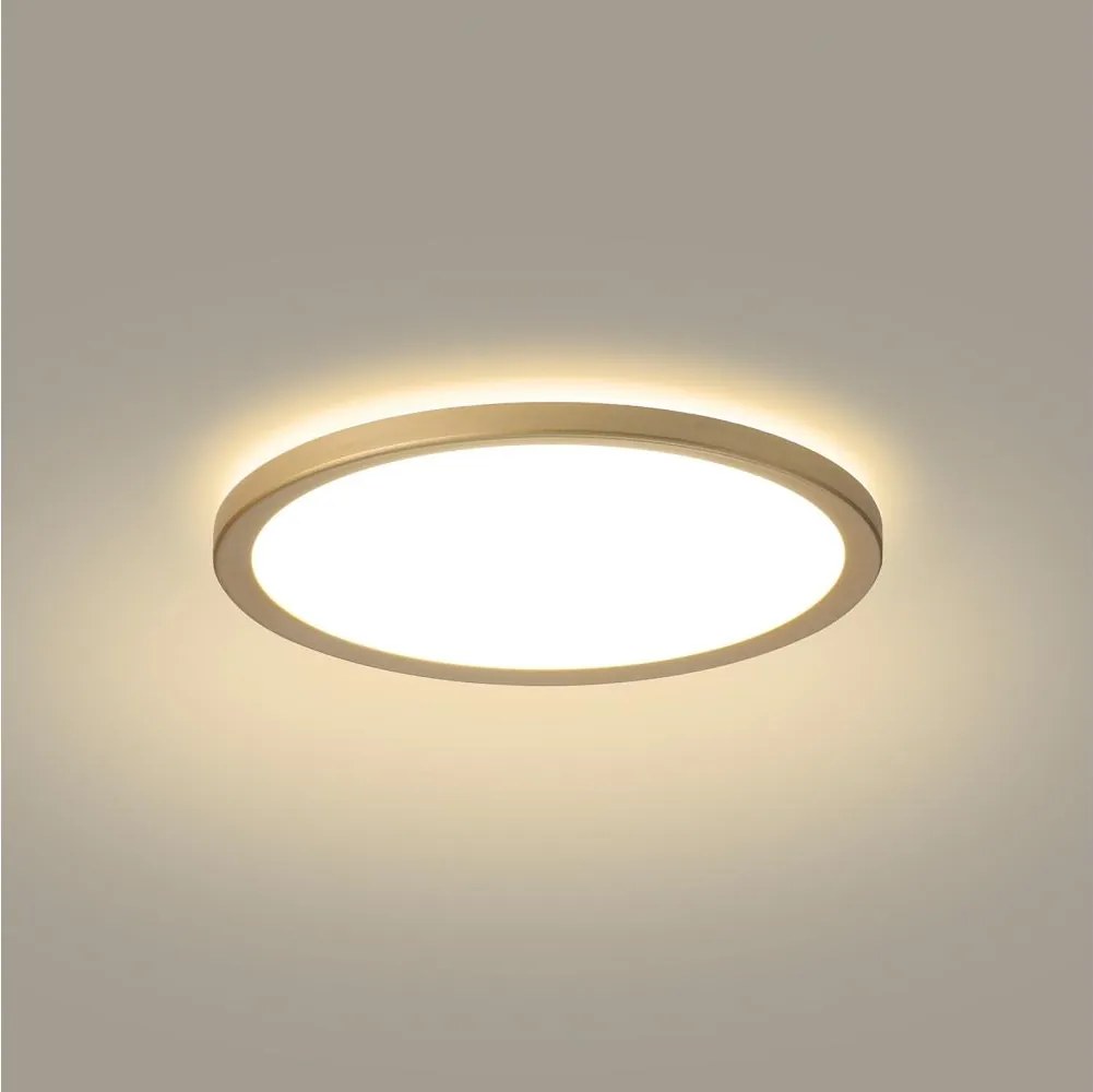 Brilagi - ULTRA SLIM LED fürdőszobai lámpa, 12 W, 230 V, Ø 22,5 cm, arany, IP54