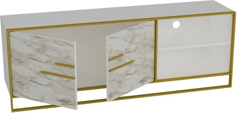 Polka White TV-asztal