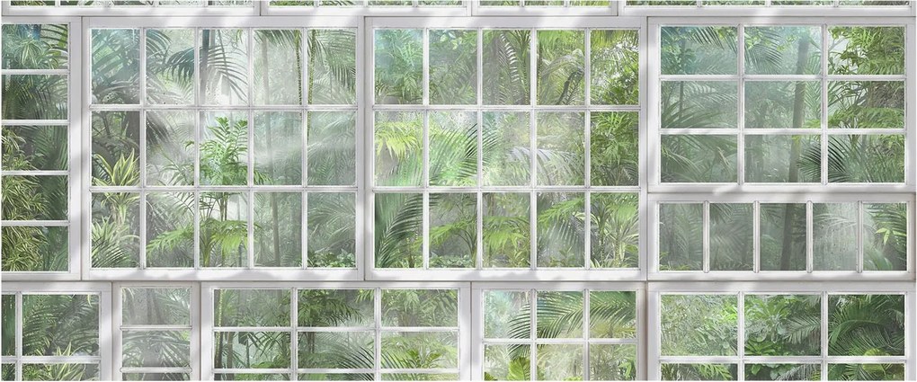 Flizelin fotótapéta Flizelin Design Zöld erdő 250x104 Ragasztó