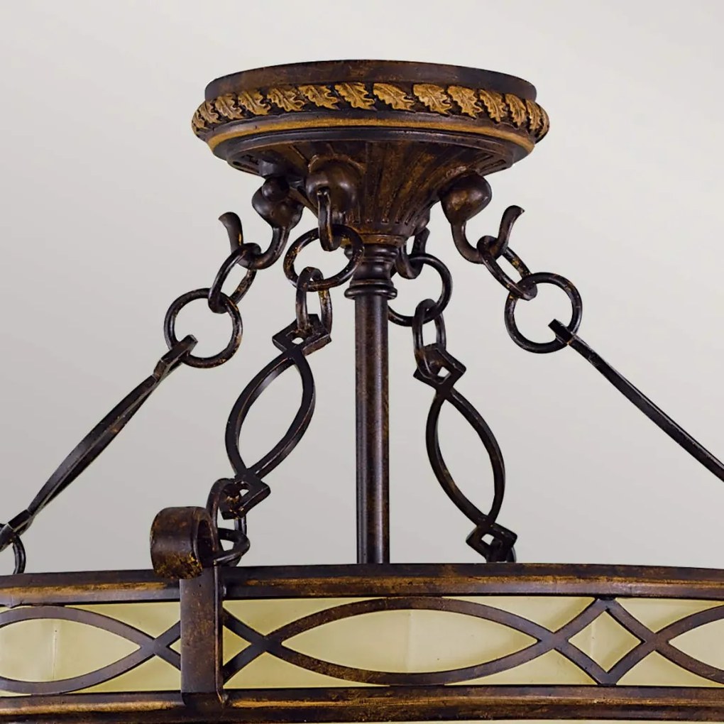ELSTEAD FEDRAWINGROOMSFC DRAWING ROOM Klasszikus Mennyezeti Lámpa Tejszínes E27 IP20