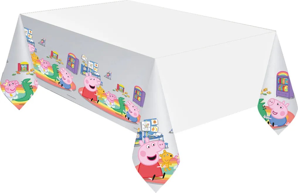 Peppa malac Story Time műanyag asztalterítő 120x180 cm